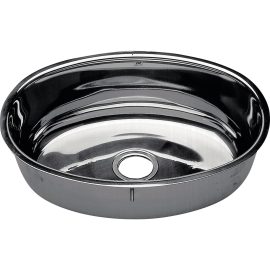 Evier inox ovale