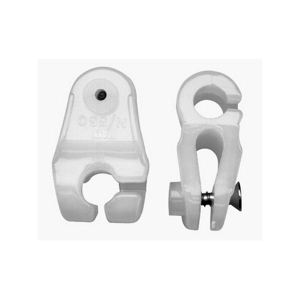 10 Pièces nylon Mât Mousqueton éléments De Fixation Blanc 2,3 in