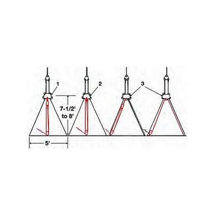 7-1/2' = 213 cm
8' = 244 cm
5' = 152 cm