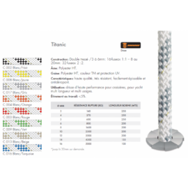 Cordage Polyester pré-étiré Titanic